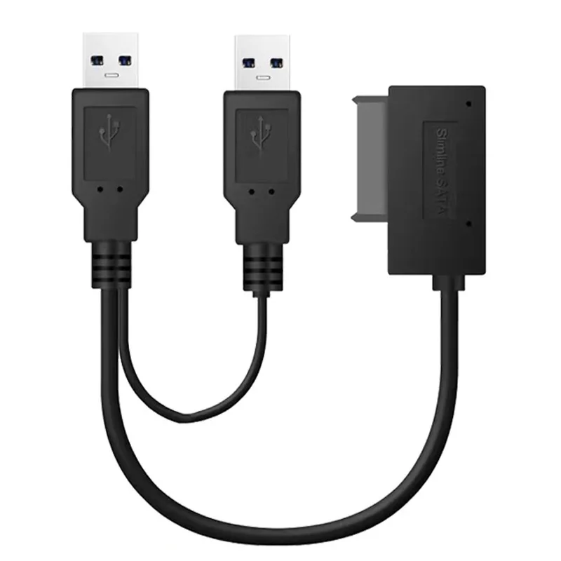 Фото USB 2,0 к 6 + 7 13 Pin 6P 7P 13 P тонкий кабель SATA шнур внешний источник питания для ноутбука №2