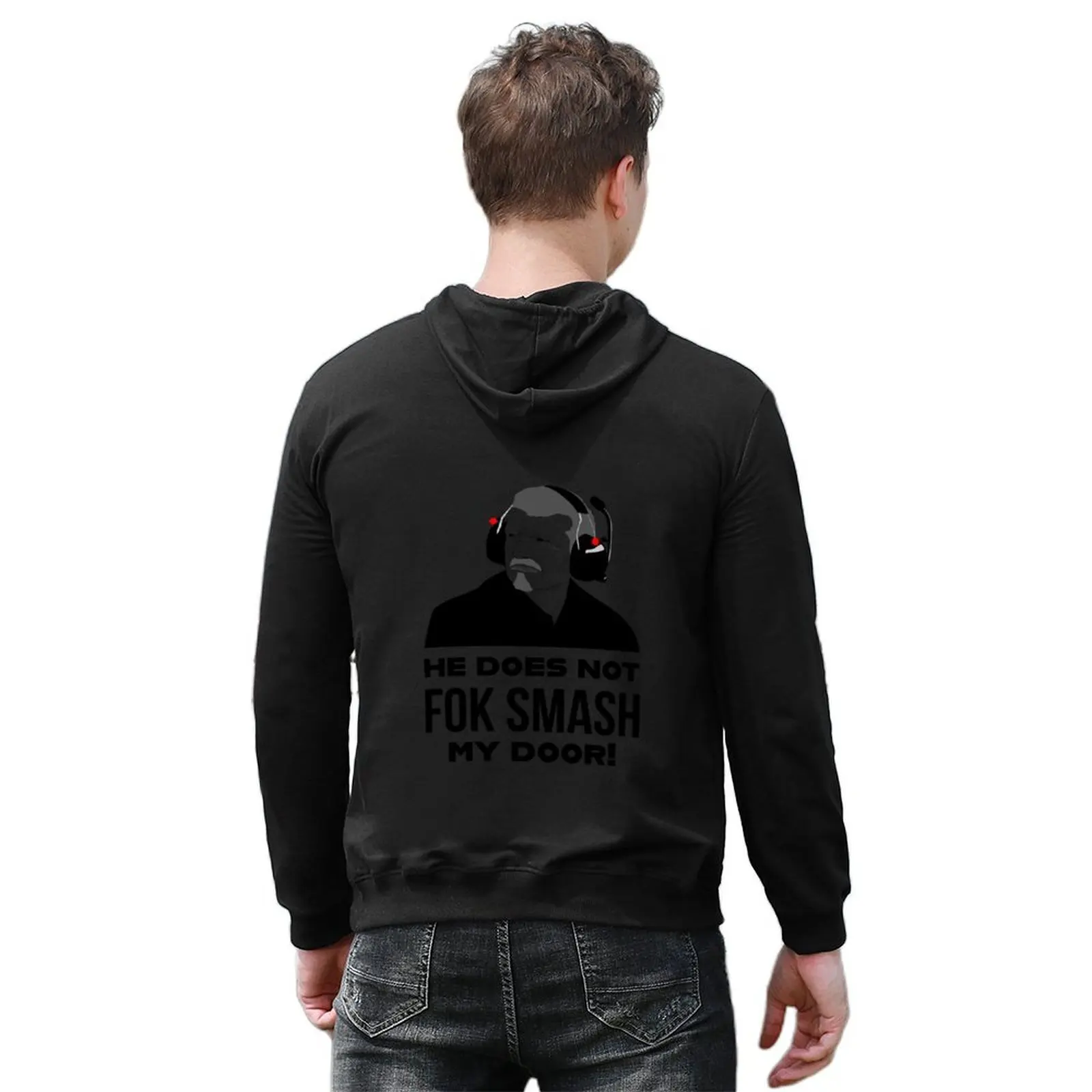 Gunther Steiner fok smash door толстовка с капюшоном для мужчин носят мужскую одежду, блузка, осенние новинки, толстовка большого размера (art.: 3920d222e85d9) - 3920d222e85d9