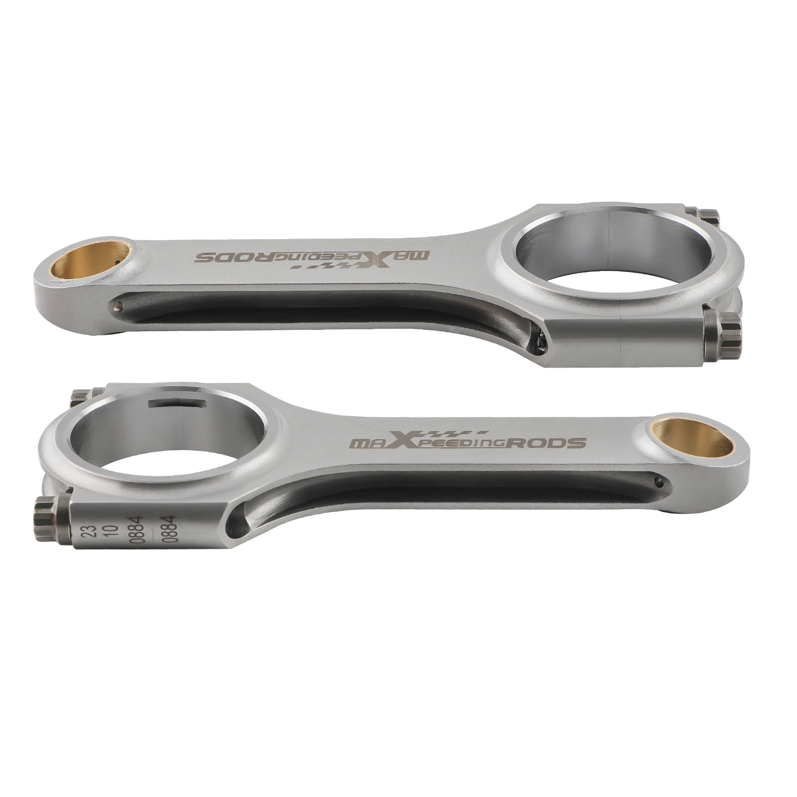 Фото MaXpeedingrods 6 шт. Титанизированные гоночные шатуны EN24 4340 H-Beam для BMW N54B30 E613.0 №3