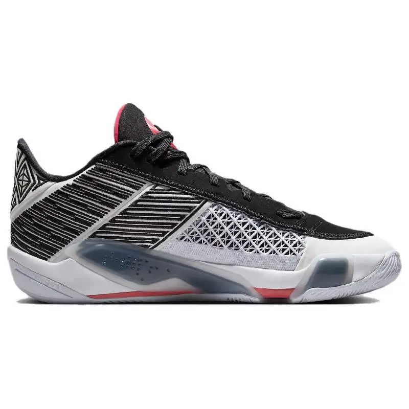 Фото Кроссовки Nike Jordan 38, низкие, белые, сирена, красные, черные №2