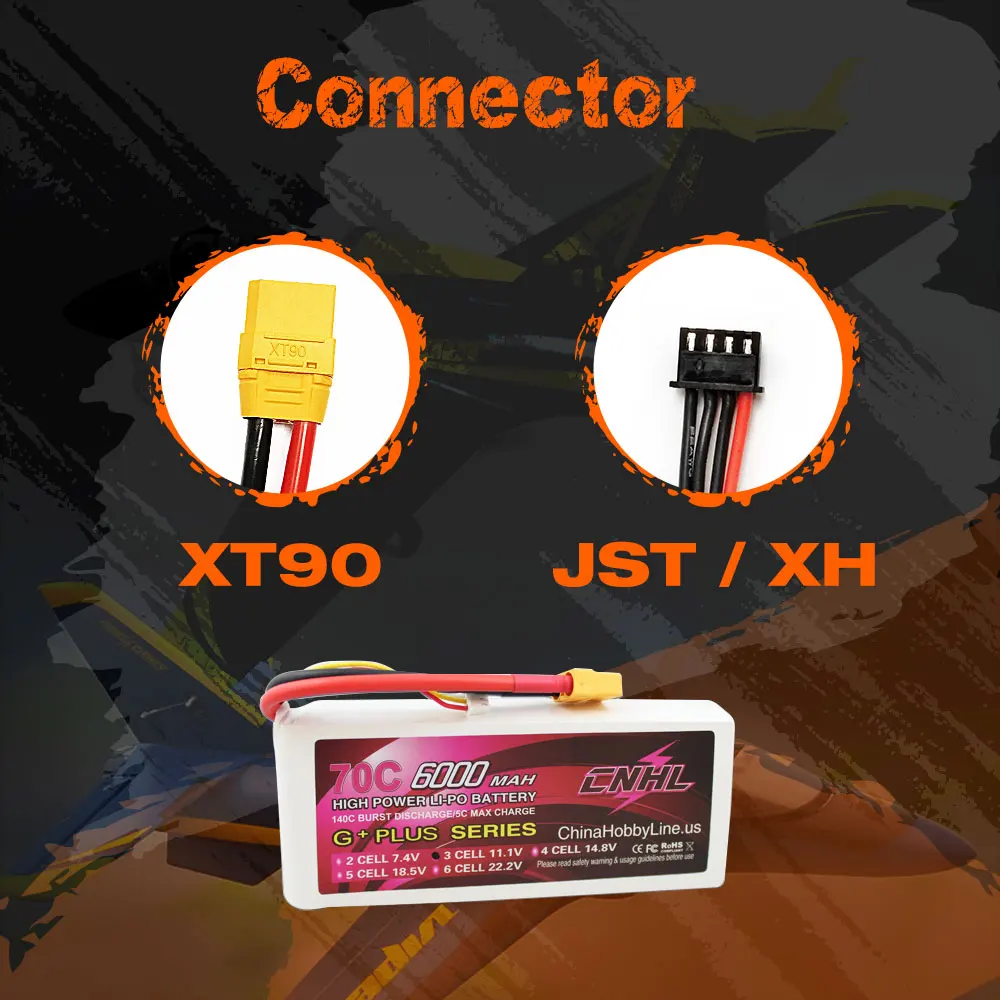 Аккумулятор CNHL Lipo 3S 4S 6S 11,1 В 14,8 в 22,2 в 6000 мАч 70C с разъемом XT90 для радиоуправляемого автомобиля самолета вертолета Jet Edf Speedrun Truck (art.: 3920bedca813a) - 3920bedca813a