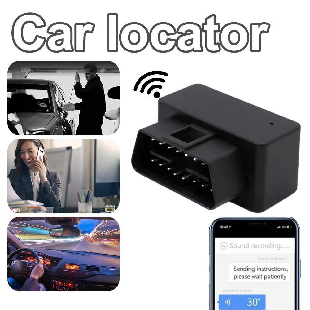 GPS-Трекер OBD 2G для автомобиля, GPS-локатор для определения местоположения автомобиля, маршрута, истории превышения скорости, с защитой от поте...