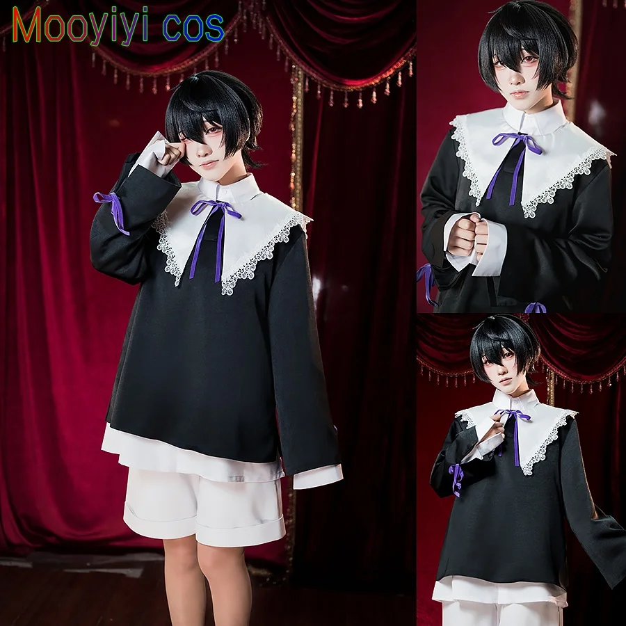 ES Новый костюм для косплея Sakuma Ritsu на Хэллоуин, Рождество, ролевые игры, вечерние костюмы в стиле комиксов, галстук-бабочка со звездами + топы + брюки + рубашка