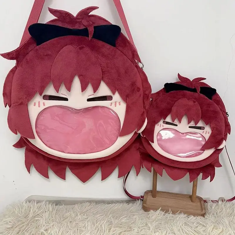 Сумка на плечо для косплея Puella Magi Madoka Magica Sakura Kyouko, аниме плюшевый значок, милая мультяшная сумка-Органайзер
