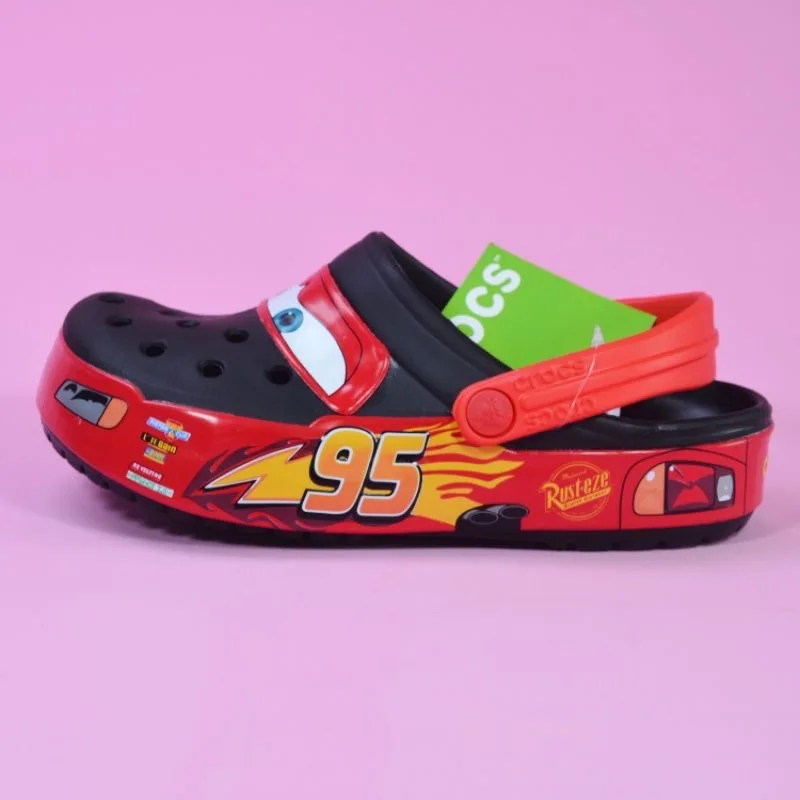 Туфли Disney Lightning Mcqueen Pixar из ЭВА, водонепроницаемые пляжные тапочки, дышащие, с ремешком на щиколотке, для детей и взрослых (art.: 3920c815d301f) - 3920c815d301f