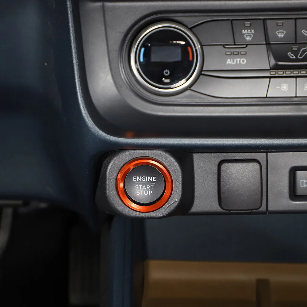 Фото Оранжевое кольцо кнопки зажигания для Ford Maverick 2022 №3