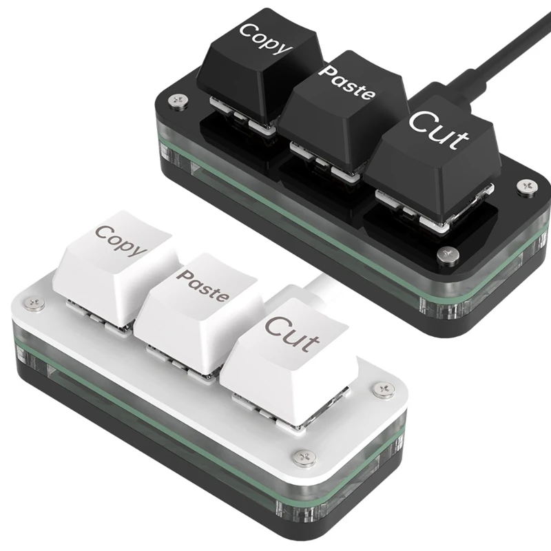 Macropad Макромеханическая клавиатура RGB Мини-игровые настраиваемые программируемые клавиатуры 3 клавиши
