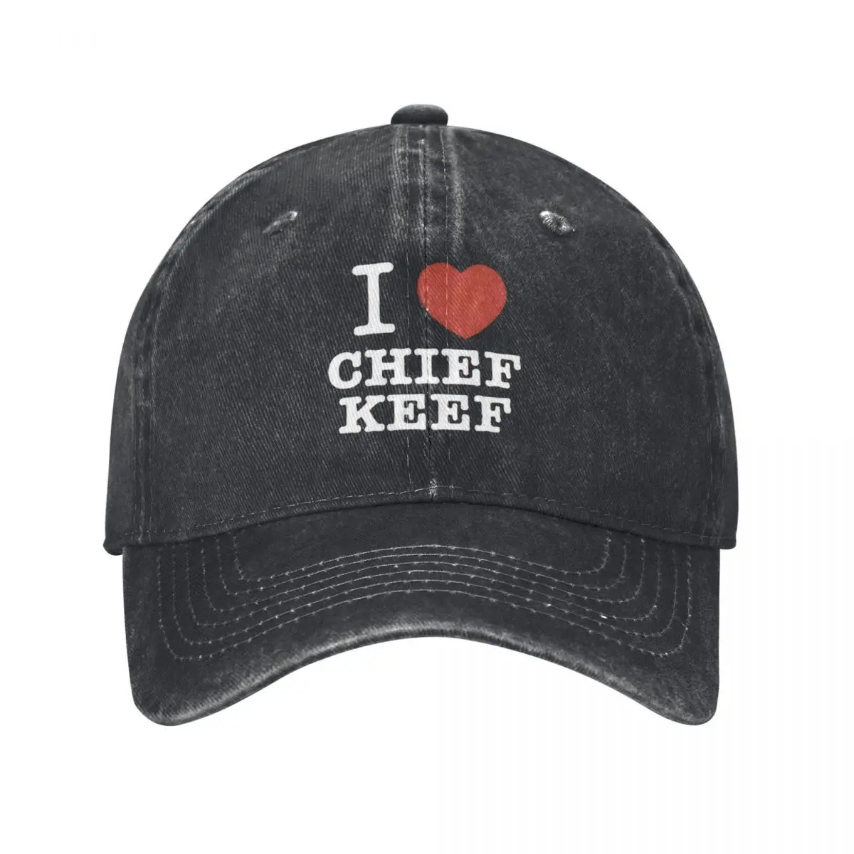 Бейсболка I Love Chief Keef для мужчин и женщин, Потертая джинсовая кепка, винтажная уличная Кепка для бега, гольфа