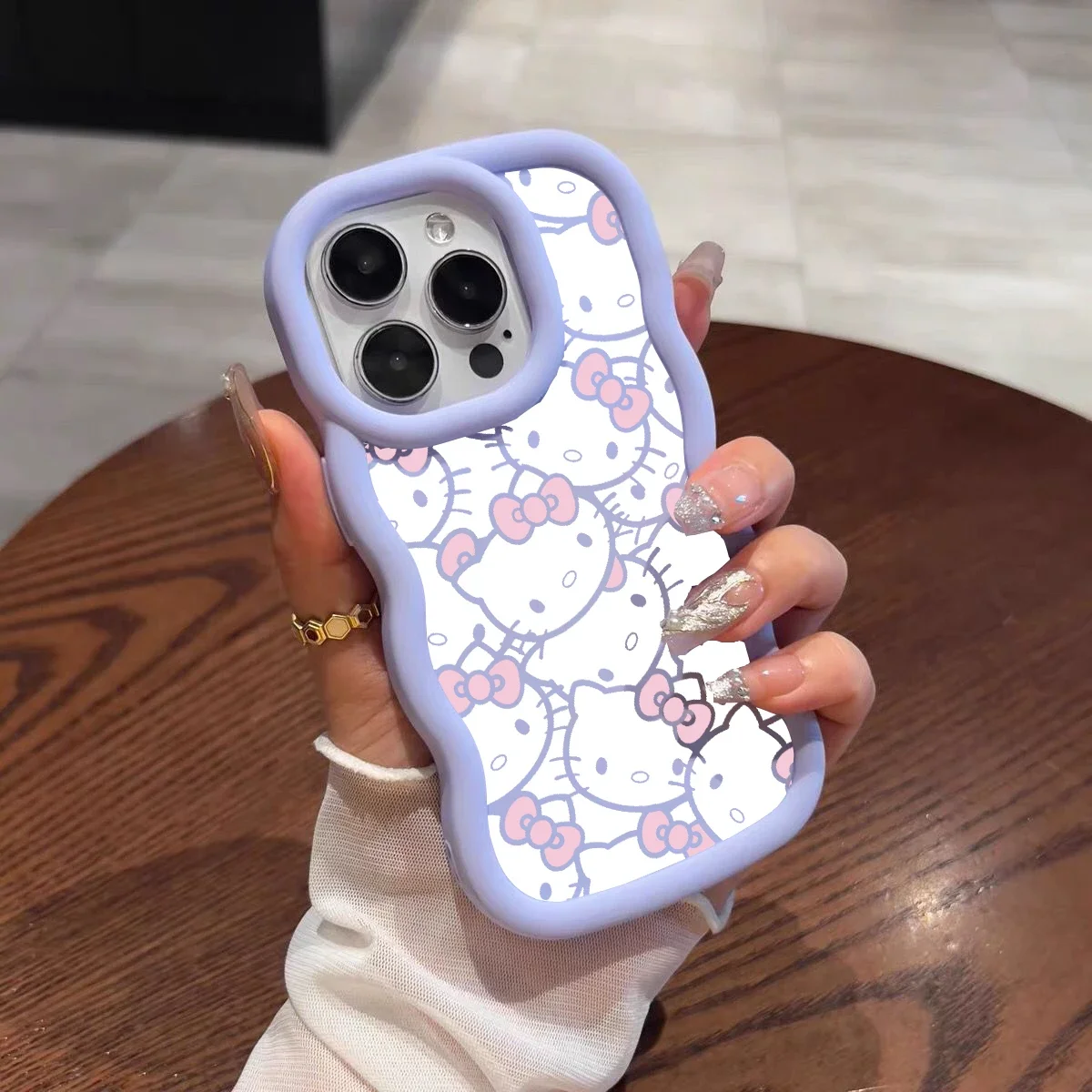 Фото Чехол для Motorola Moto G84 G05 G04 G04S G14 G55 G35 G32 G22 E14 EDGE 40 NEO 5G Couqe Hello Kitty Силикон Новый дизайн №2