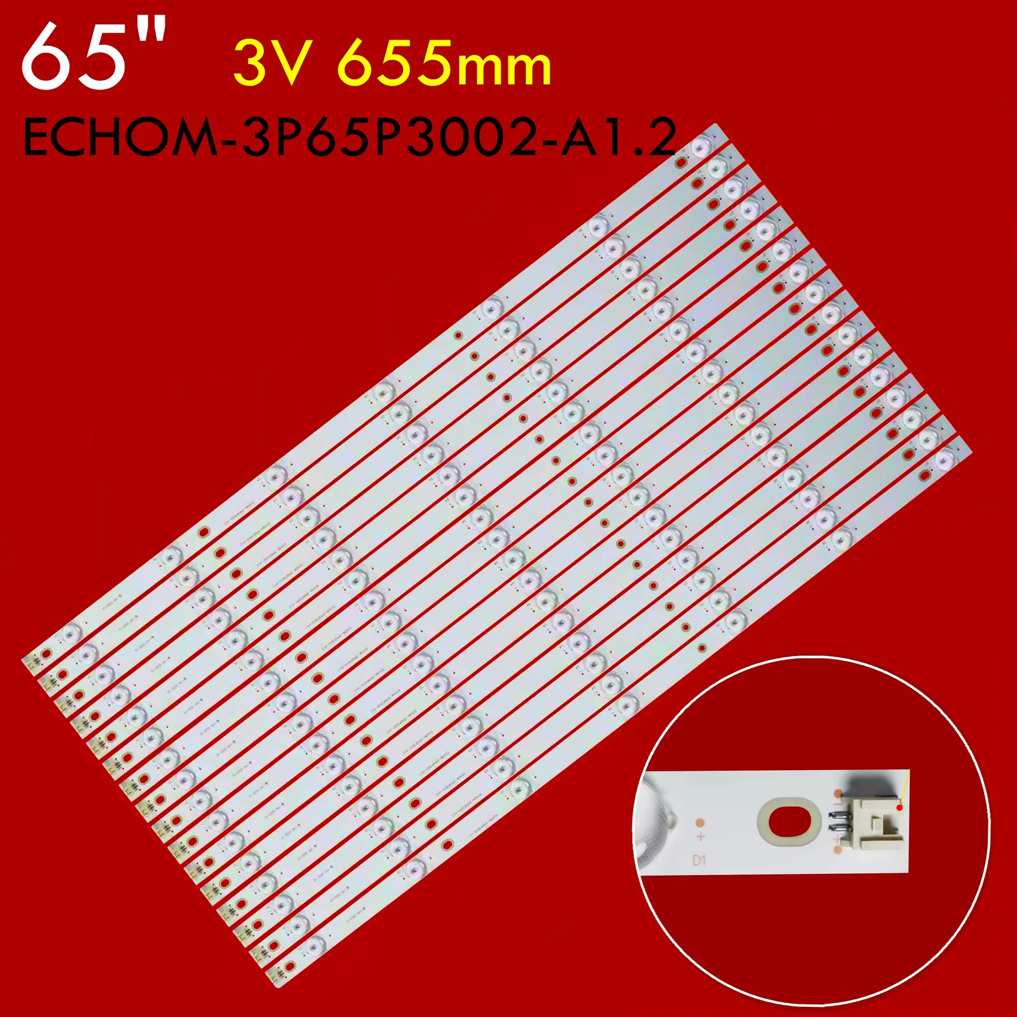 Светодиодная лента для подсветки телевизора для H65E09 LE65AL88U51 LS65AL88U61 LE65R31 LS65U52 65A5M 65K1 65K5 ECHOM-3P65P3002-A1.2