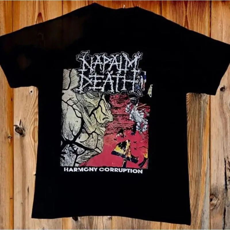 Черная футболка Napalm Death Harmony Corruption