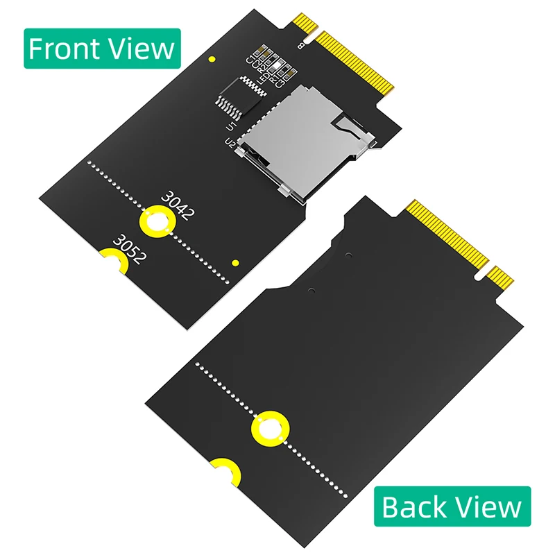 Фото Адаптер NGFF M.2 Key-B WWAN 4G Slot M.2 B Key USB Bus to Micro SD SDHC SDXC TF Card T-Flash Reader Converter для портативного компьютера №5