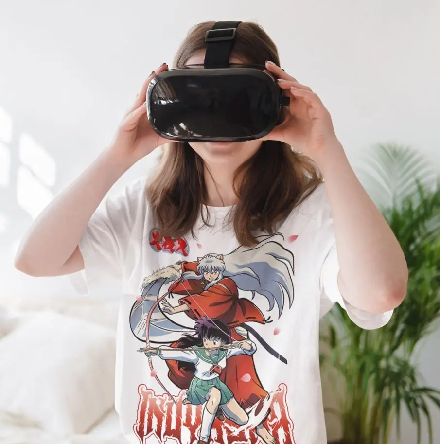 Фото Футболка Inuyasha kagome Red Moon Inu Yasha Girl Аниме Манга Подарки Все размеры №2