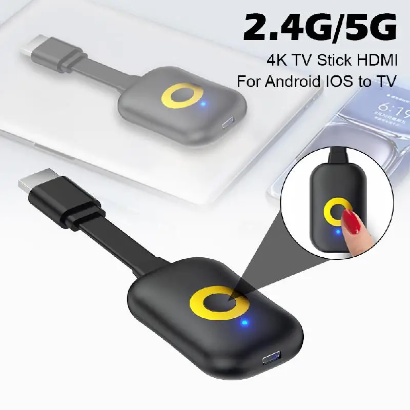 2,4G/5G беспроводной Wi-Fi дисплей ТВ-ключ приемник HDMI адаптер 4K дисплей ключ Mirascreen TV Stick для Android IOS к телевизору