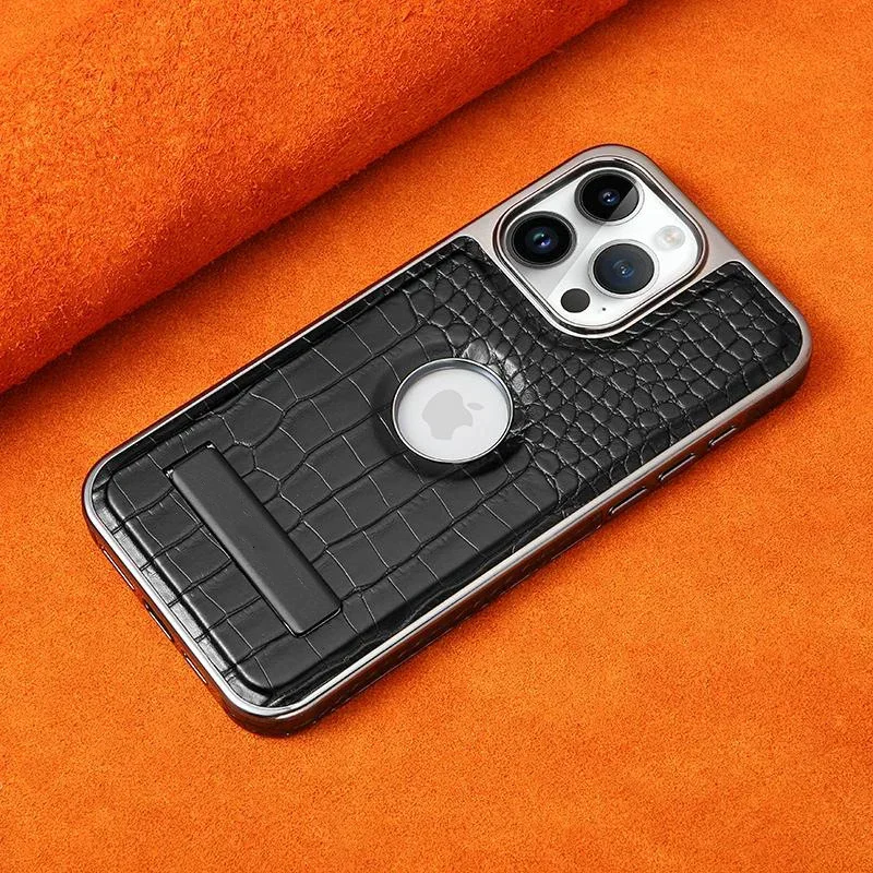 Фото Чехол с текстурой крокодила, магнитный чехол для телефона для IPhone 16 Pro Max 14, 13, 12, 11, 15 Plus, чехол для телефона MagSafe с беспроводной зарядкой №4