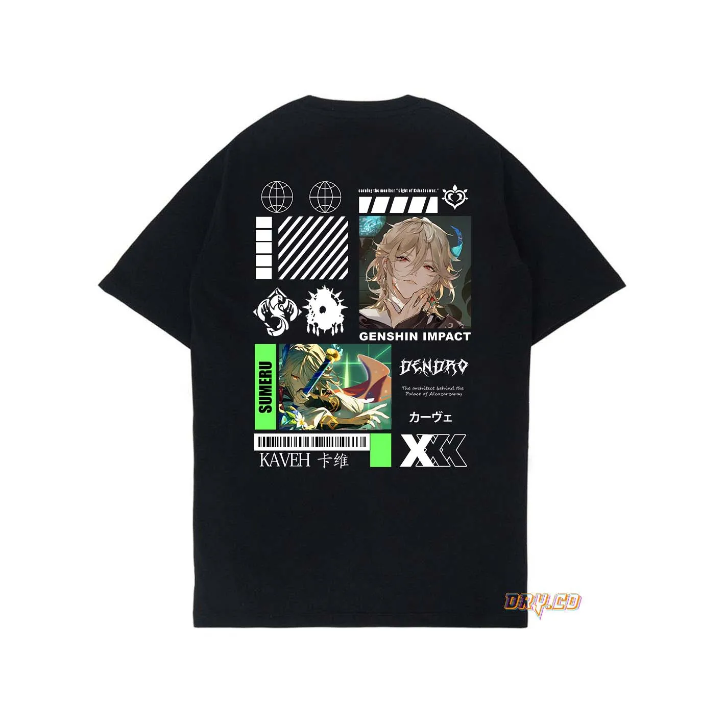 ФУТБОЛКА KAVEH / ФУТБОЛКА GAME GENSHIN IMPACT (SUMERU) /UNISEX PRIA WANITA/DRYCO