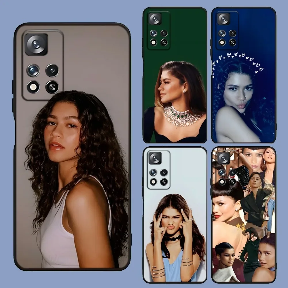 Чехол для телефона Z-Zendaya для Samsung Galaxy A13, A21s, A22, A31, A32, A52, A53, A71, A80, A91 Мягкий черный чехол