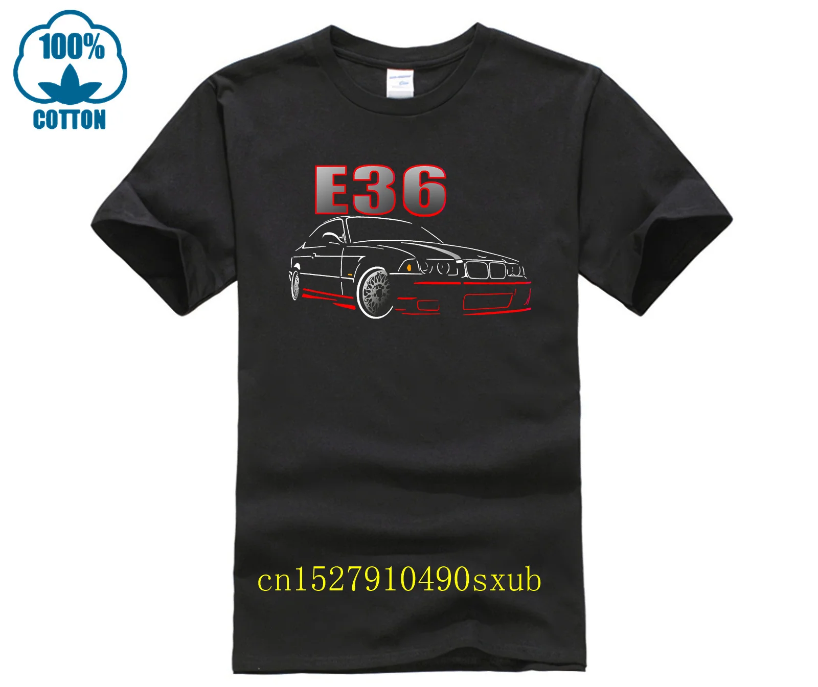AUTOTEE E36 FAN COOL SUPER FINE ART ГРАФИЧЕСКИЙ ДИЗАЙН ВЫСОКОКАЧЕСТВЕННАЯ ФУТБОЛКА