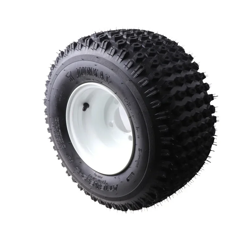 ATV 8-дюймовое колесо 18x9,50-8 Вакуумная шина 240/50-8 Бескамерная шина Белая ступица для 4-колесной тележки для гольфа Багги Аксессуары для газона Quad Bike