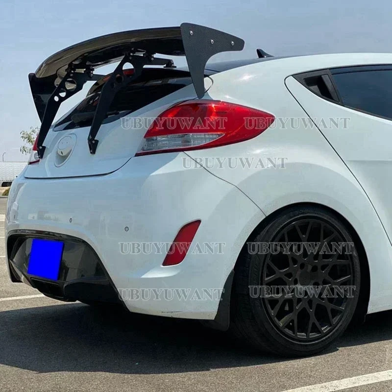 Задний спойлер на крышу для Hyundai Veloster RSW, задний спойлер из углеродного волокна, крыло багажника, крышка багажника, автомобильный Стайлинг