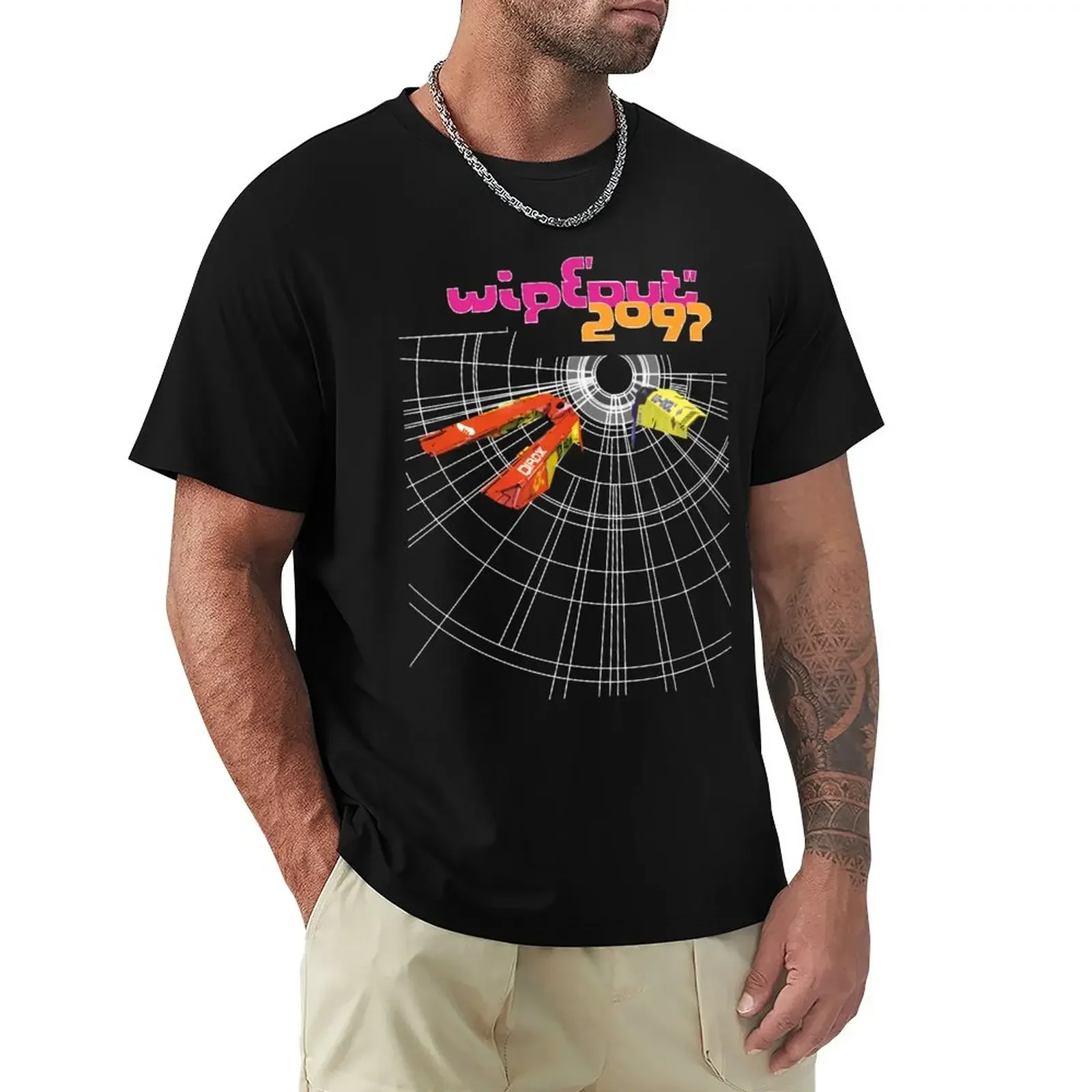 Футболка Wipeout 2097 с игровым чехлом, модные мужские футболки на заказ в Корейском стиле