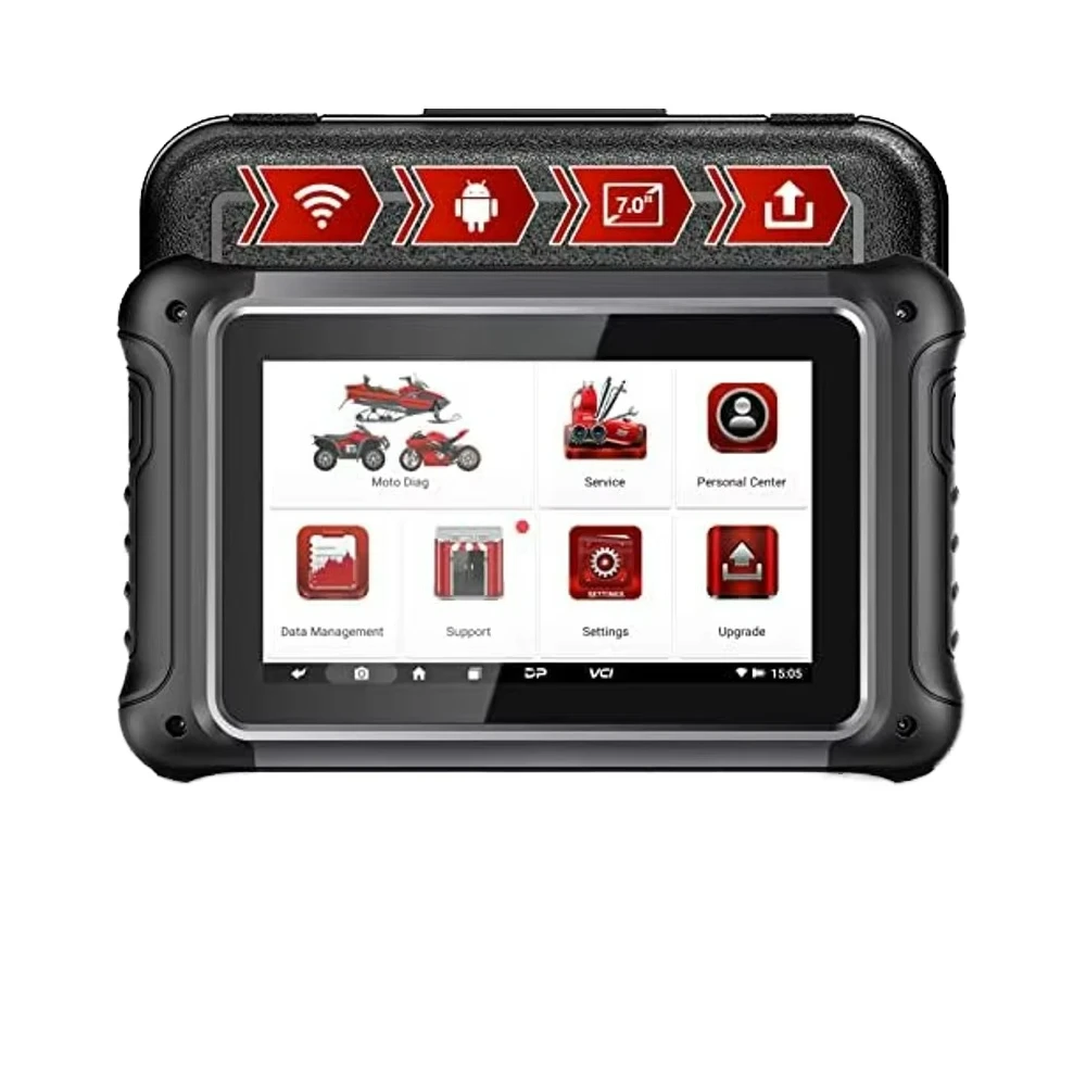 ANCEL MT700 OBD2 сканер мотоцикла Android 7 16 ГБ сенсорный экран полная диагностика системы с 35 функциями сброса масла