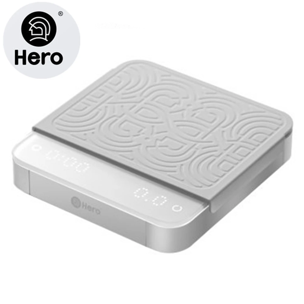 Электронные весы Hero Coffee Электронные капельные весы для кофе с таймером 2 кг/0,1 г Светодиодные умные кухонные весы с зарядкой через USB