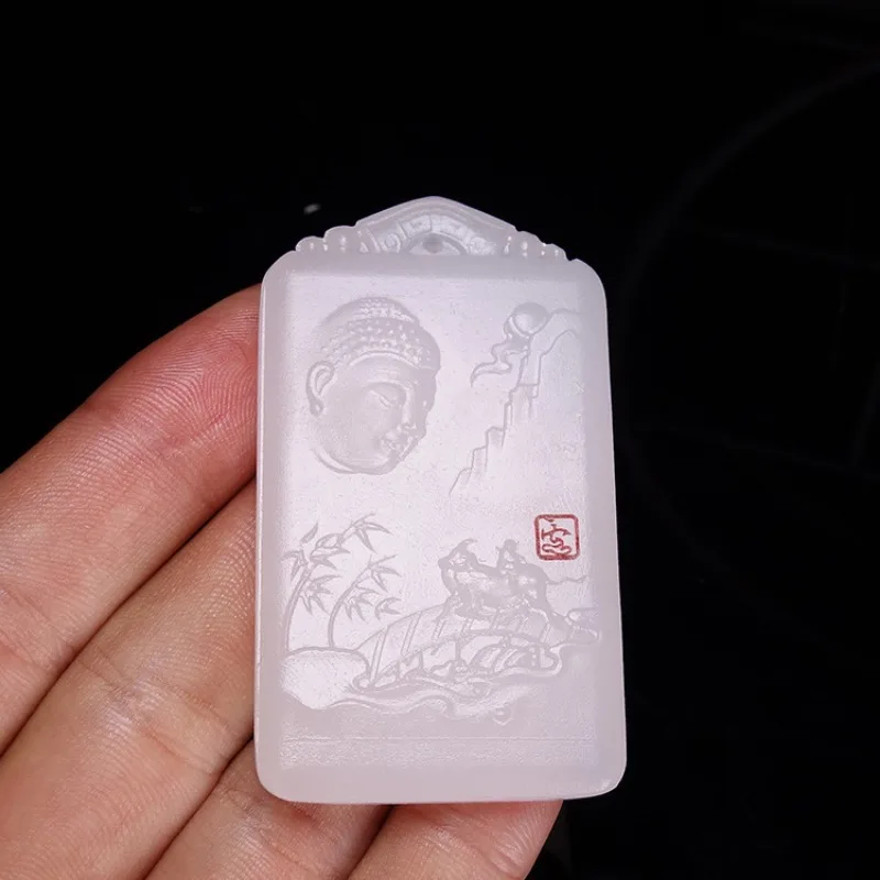 Подвеска Baiyu Wu Dao из природного Афганистана, модные ювелирные изделия из бутика для мужчин и женщин, буддистское ожерелье, подарки