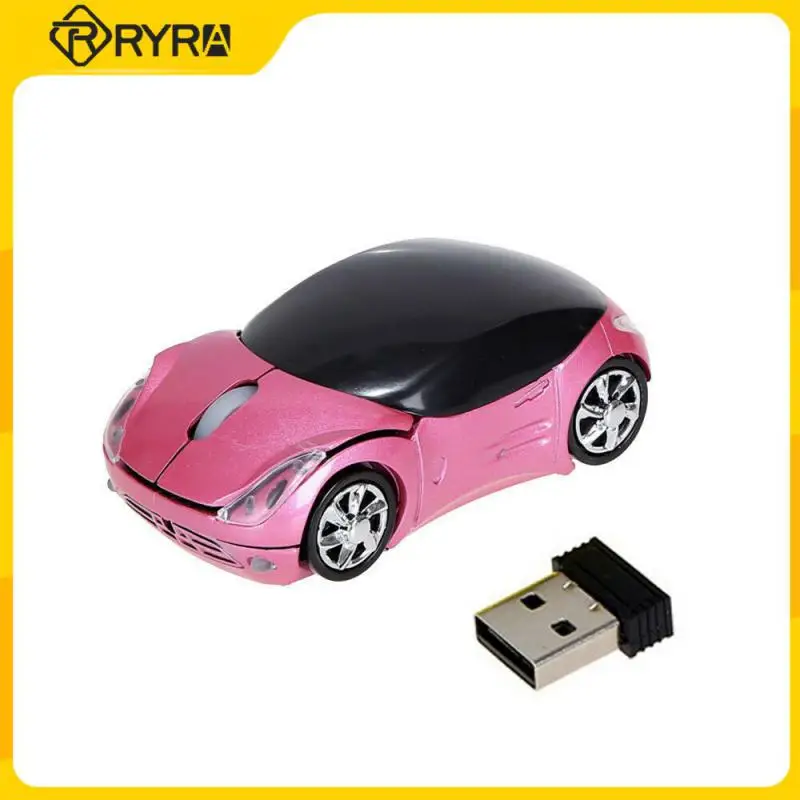 Беспроводная Автомобильная мышь RYRA, милая и интересная мышь, USB-приемник для ноутбука светодиодный ная оптическая светодиодная подсветка в ...