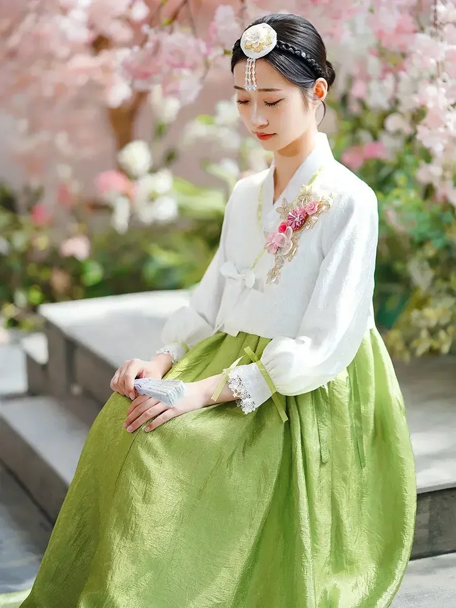 Hanbok-ropa coreana традиционное многоцветное платье для женщин, disfraz nacional corte, платье Baile праздничный, фисталья año n (art.: 3920cf8551947) - 3920cf8551947
