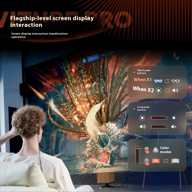 Фото VITURE Pro Switch2 Smart XR очки только 77 г 135 дюймов 120 Гц 1000NITS HD UHD дисплей для IOS Android PC MAC Steam AR VR очки №5