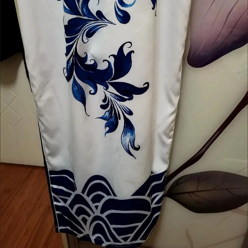 Летнее женское винтажное платье Aodai Cheongsam с коротким рукавом и восточным цветочным принтом, вечернее платье, вьетнамские костюмы (art.: 3920cd9a126ef) - 3920cd9a126ef