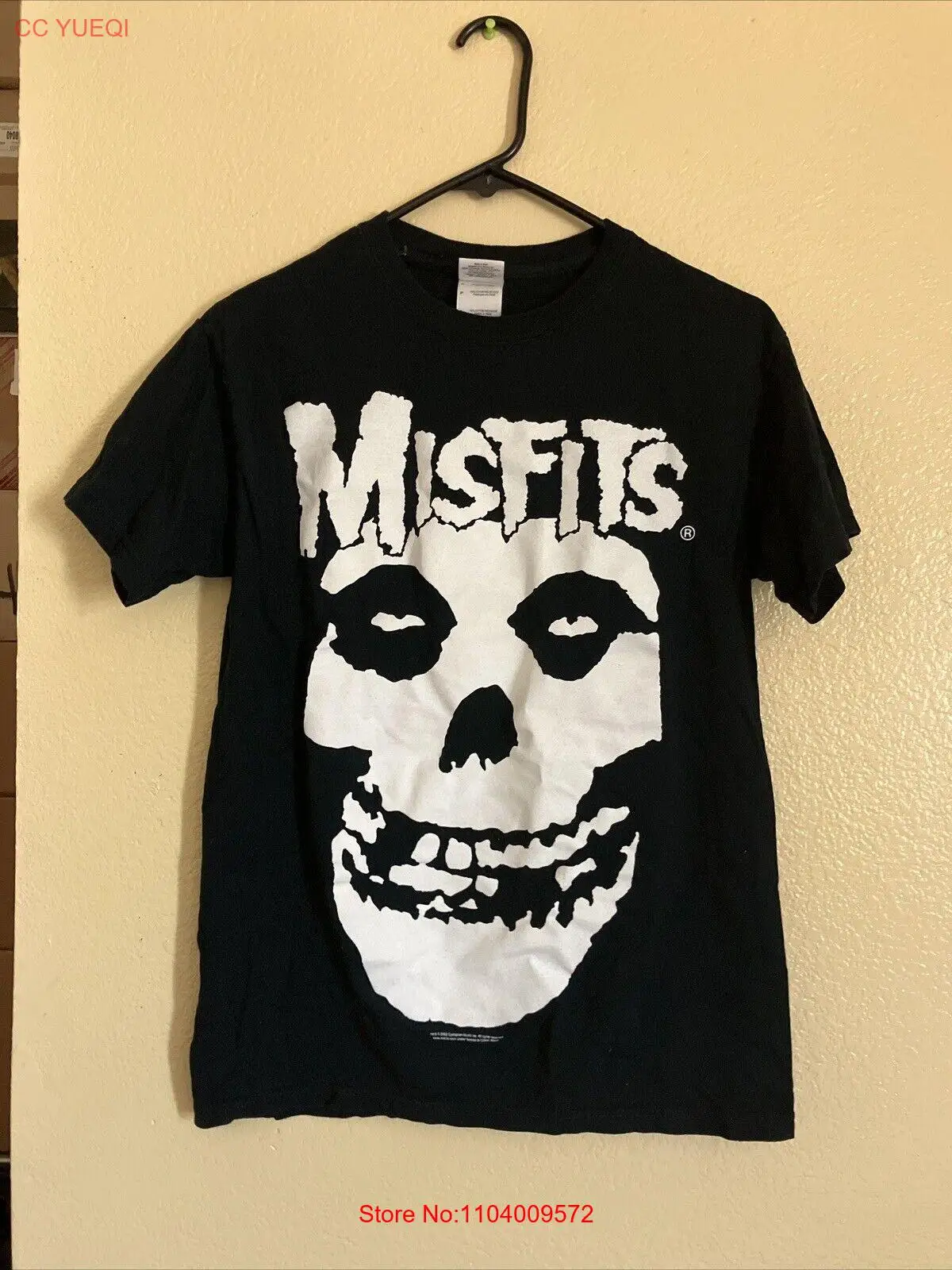 Винтажная Мужская футболка Misfits с изображением циклической музыки 2002 см. Черный цвет