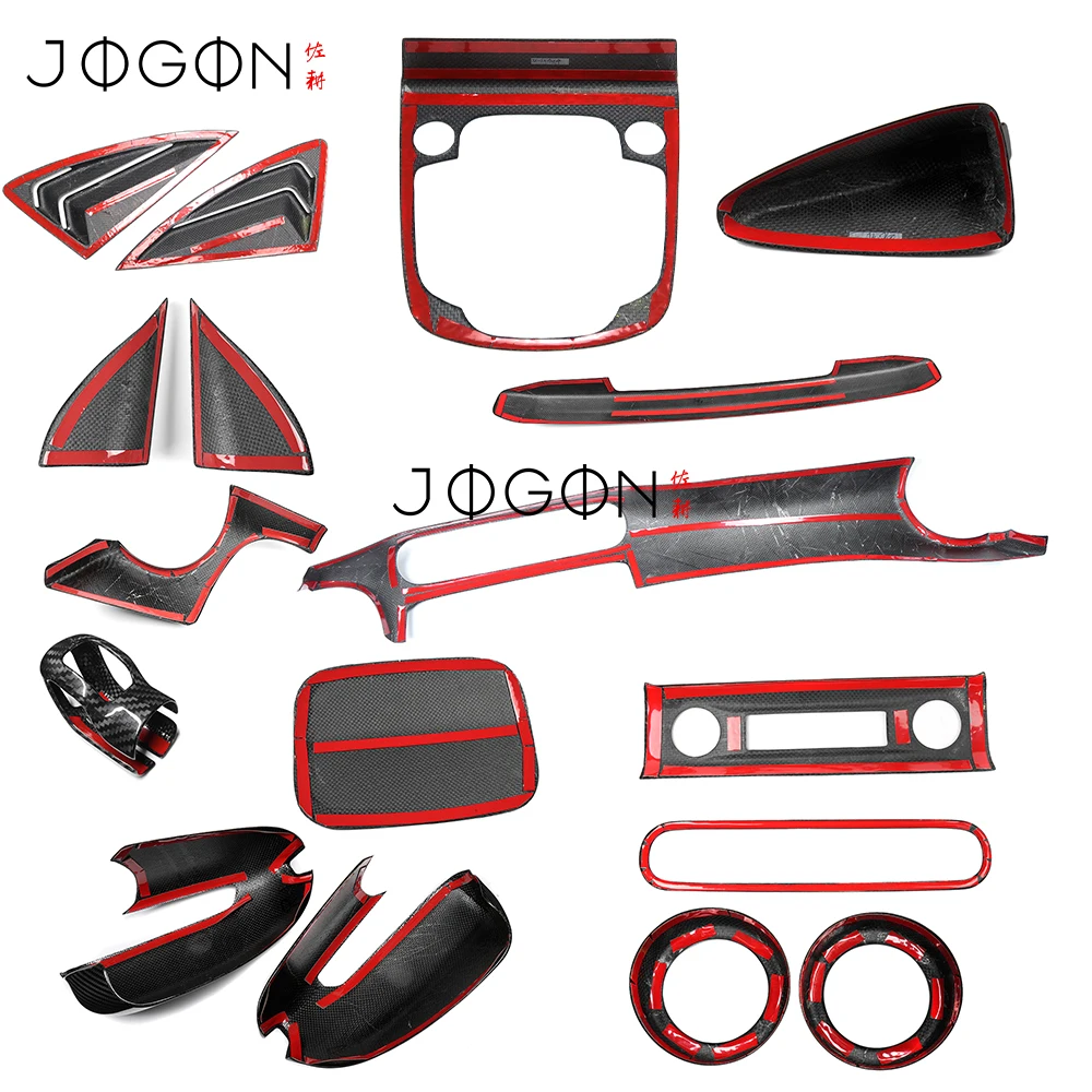 JOGON 100% оригинальная декоративная панель из сухого углеродного волокна для наружного и интерьера автомобиля для Hyundai Kona N Kona N Line 2021 2022 2023 (art.: 3920d16b31f53) - 3920d16b31f53