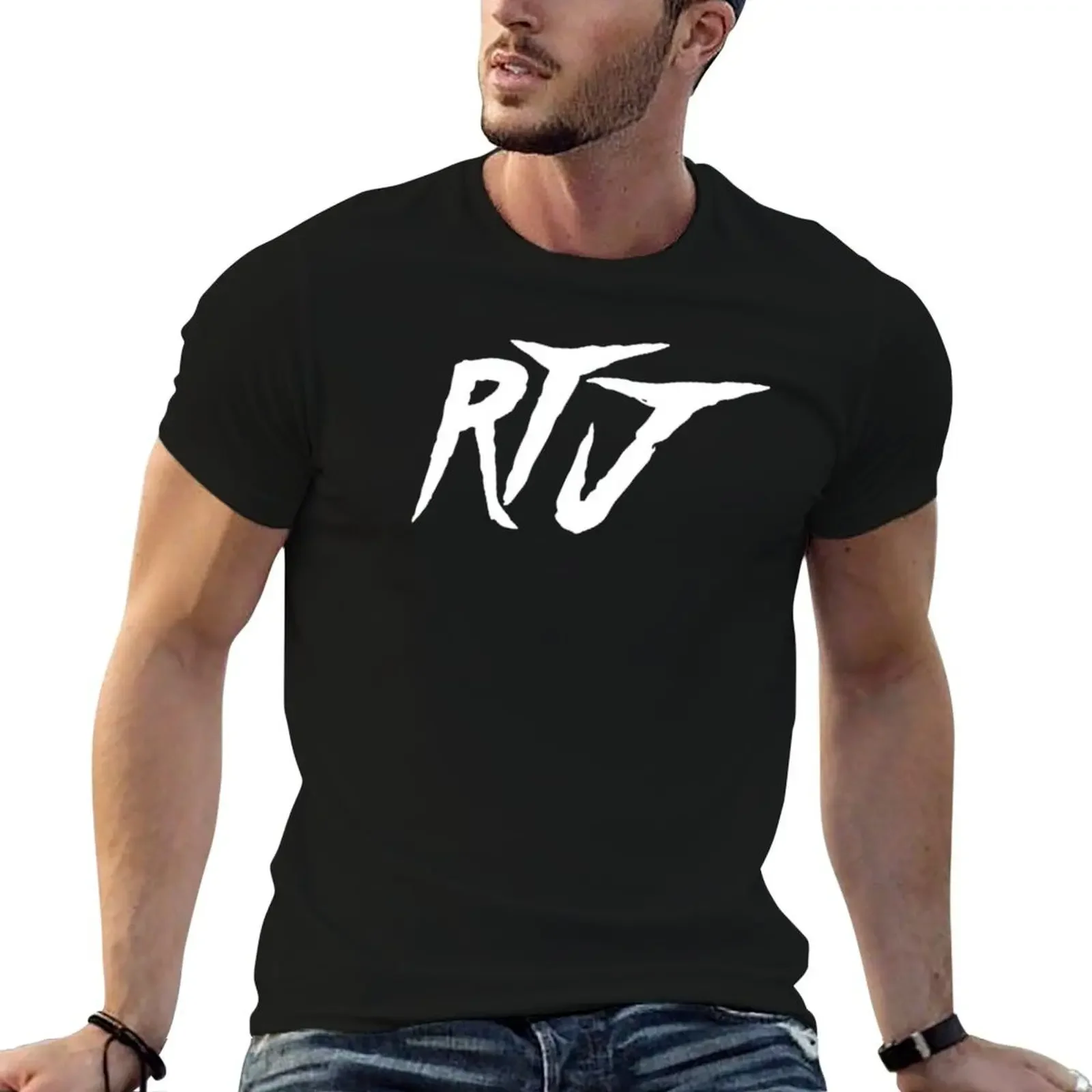 Футболки RTJ, топы больших размеров, милая одежда, футболки для мужчин