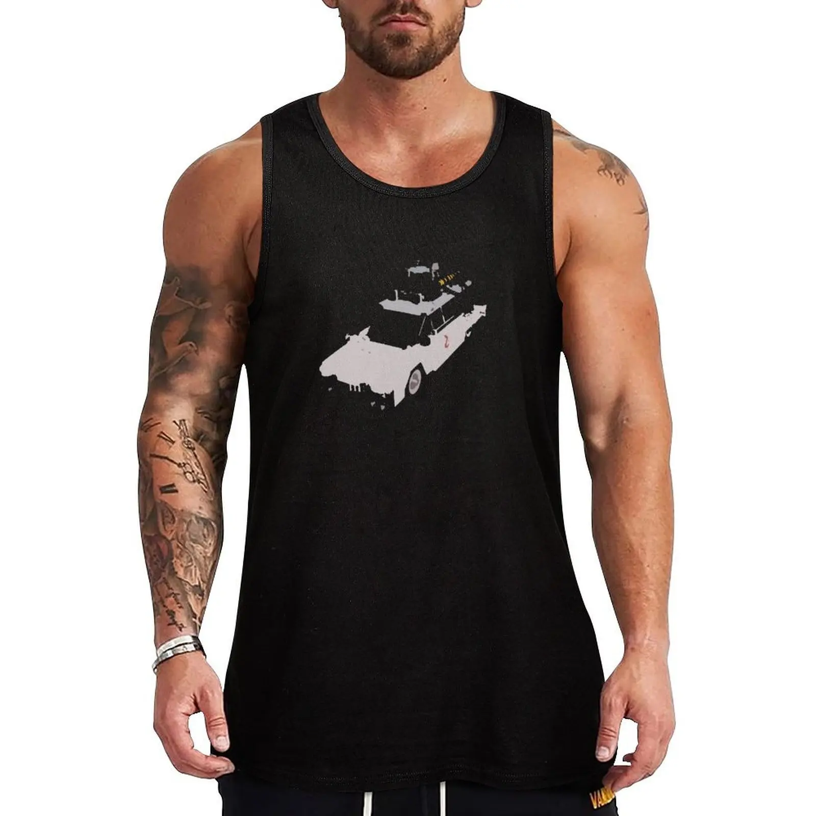 Ecto-1 Tank Top жилеты без рукавов Спортивная одежда футболки без рукавов для мужчин Рабочий жилет