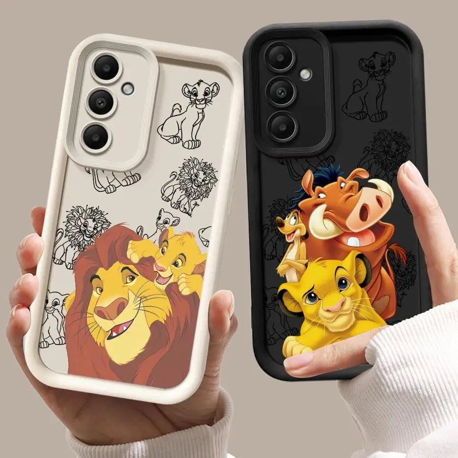 Disney Lion King Phone Case for Galaxy A15 A72 A52 4G 5G A25 A35 A55 A51 A73 A52s A53 A54 5G A71 4G Cover