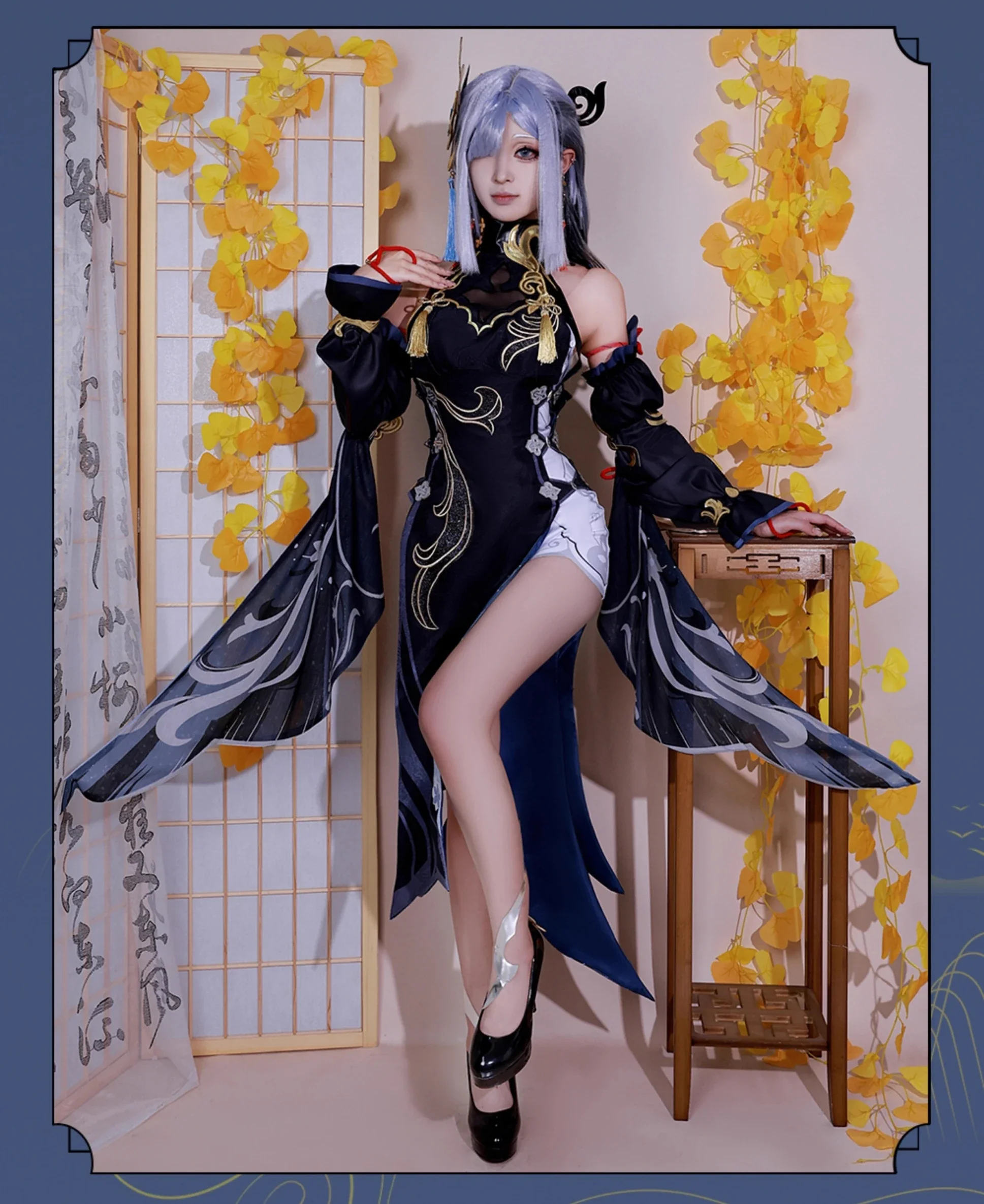 Костюм для косплея Frostflower Dew Shenhe 2021, Genshin Impact Lantern Rite Shenhe, новые наряды для косплея, праздничная одежда на Хэллоуин