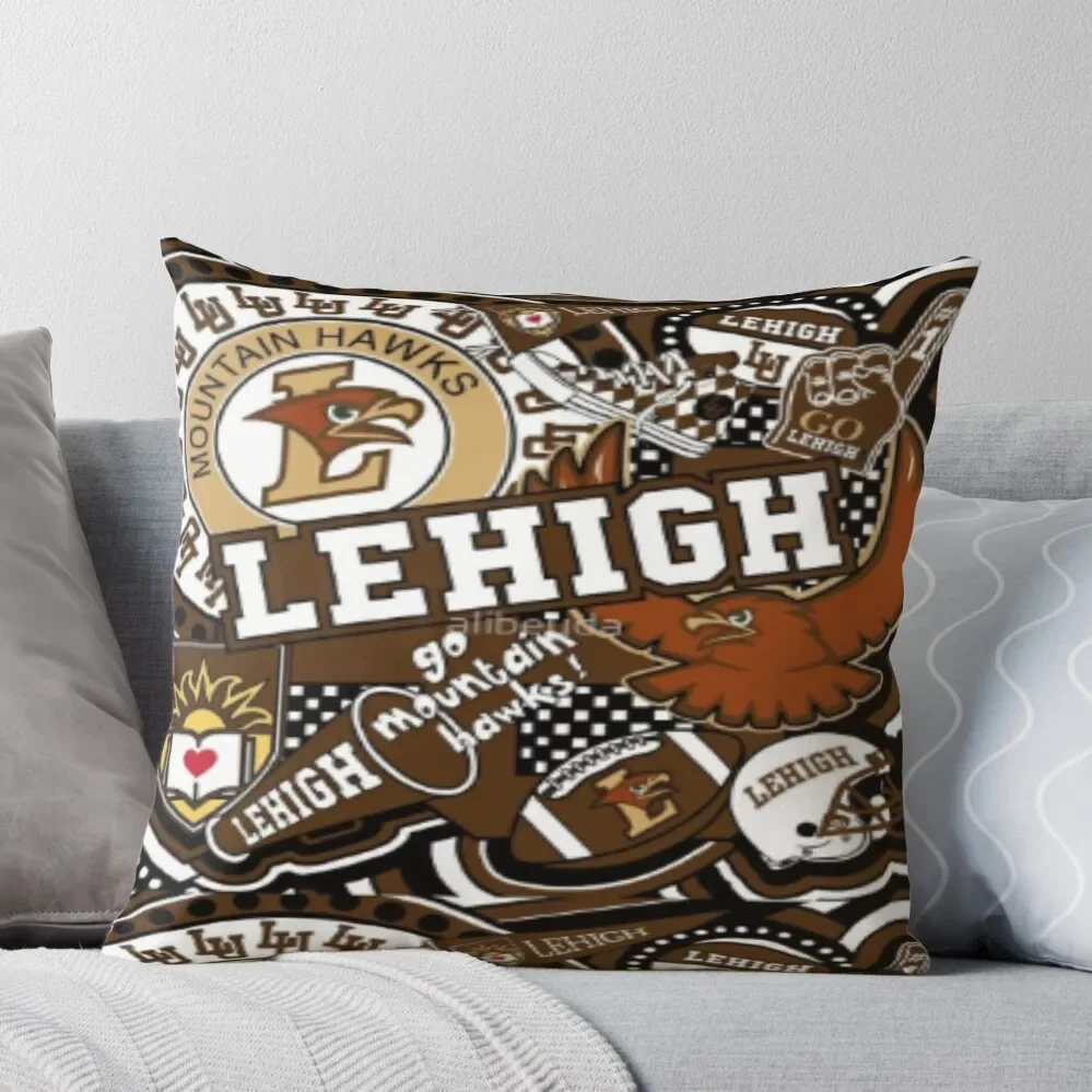 Lehigh, студенческий коллаж, декоративная подушка, роскошные наволочки, подушки для детей