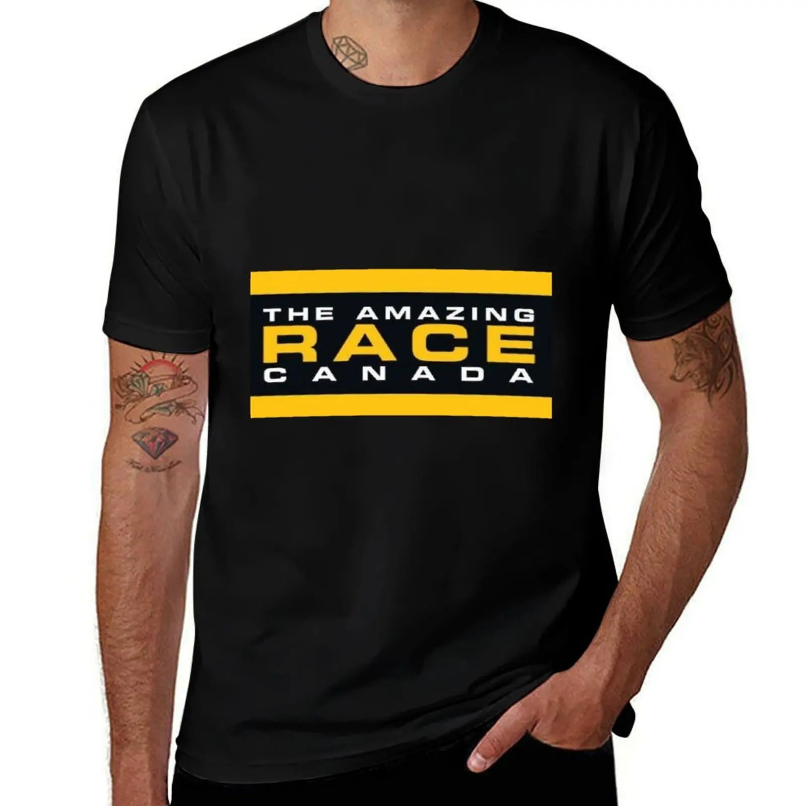 Футболка-конверт The Amazing Race Canada Clue, роскошный мужской летний топ, летняя одежда, хлопковая футболка для мужчин