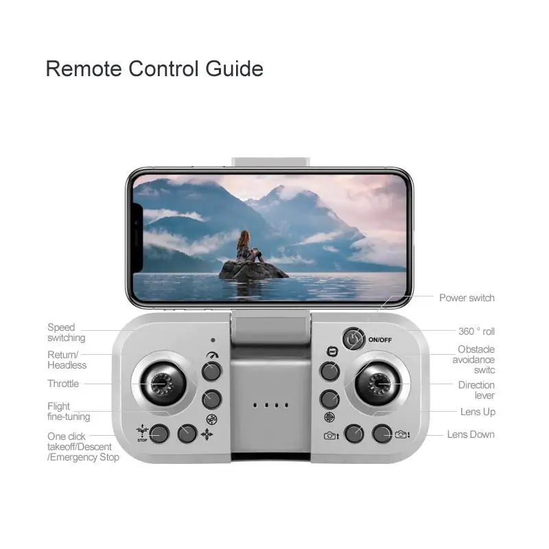 Фото RG100 PRO Wi-Fi FPV с 4K 720P ESC HD двойной камерой 3 боковых препятствий оптический бесщеточный Радиоуправляемый Дрон Квадрокоптер RTF №4