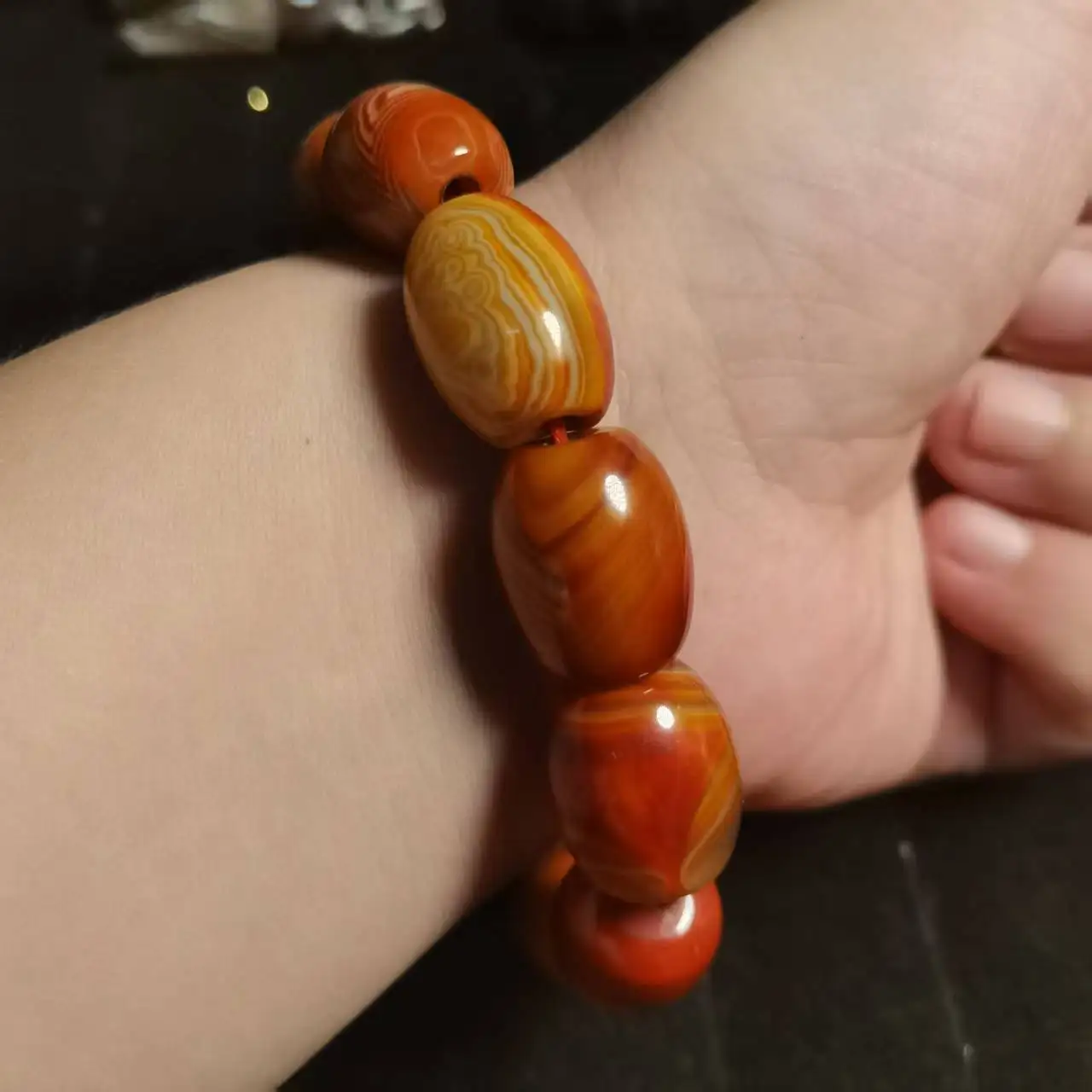 Браслет Warring States Red Natural Agate, очаровательный драгоценный браслет taki для женщин и мужчин, отличные подарки (art.: 3920d25eab13c) - 3920d25eab13c