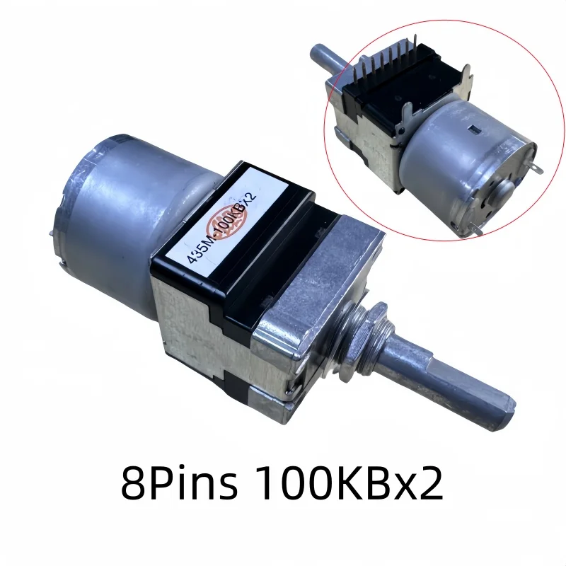 1 шт. MARANTZ PM6006 потенциометр громкости ALPS RK168 потенциометр двигателя 50KBx2 100KBx2 двойной 8-контактный с краном 25 мм вал Hlaf (art.: 3920d04205fba) - 3920d04205fba