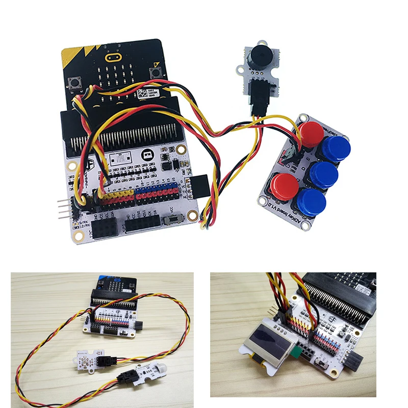 Фото Для комплекта Micro:bit Tinker, программирование для детей-початковщиков (разъемная плата Micro:bit Board Octopus ADKeypad Sensor) №3