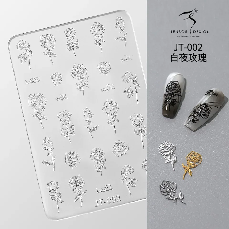 Фото Star Planet Sun Moon Heart Cloud Rose Flower Nail Art Tool Accessory Manicure Christmas Silicone Carving Mold Mould DIY Template №2
