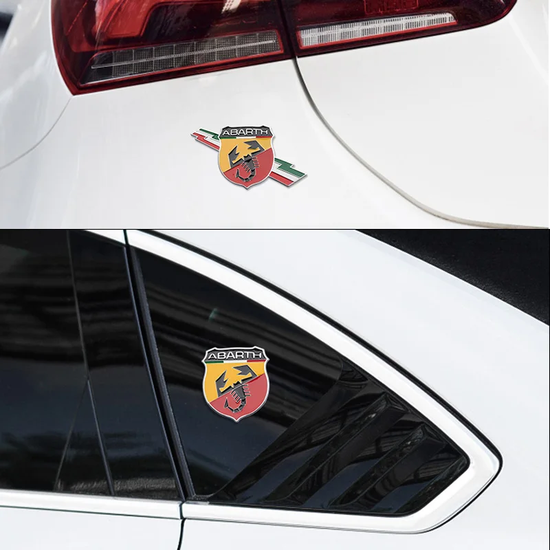 Фото 3d-наклейка с логотипом, эмблема, аксессуары для тюнинга Fiat ABARTH 124 125 130 131 500 Esseesse 595 Punto Scorpion №3