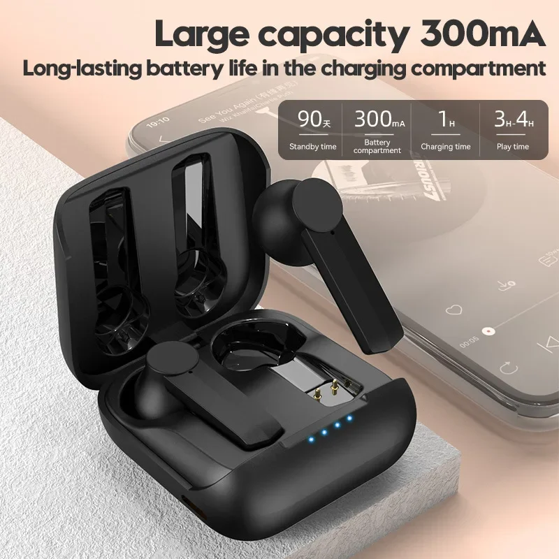 Фото F2 Bluetooth-наушники Mini TWS Спортивные наушники Беспроводные Bluetooth-наушники 5.2 Бизнес-гарнитура Touch Edition №3