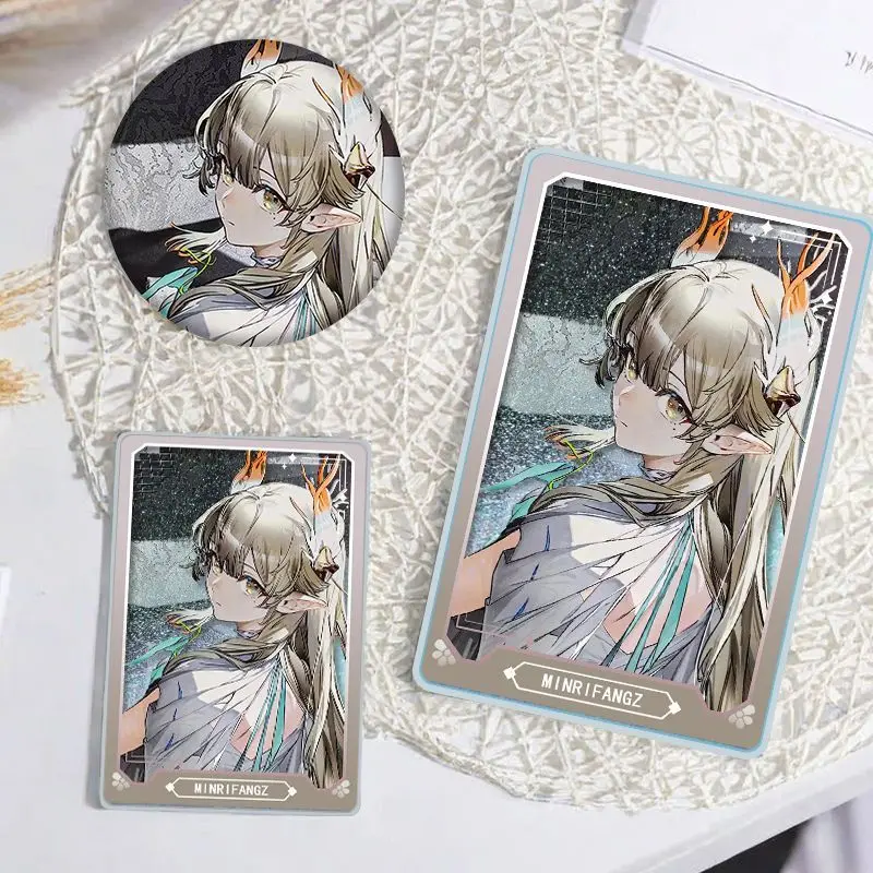 Фото Новый Arknights аниме товары Muelsyse Minrifangz значок и песок-плавкий орнамент сумка кулон игрушки подарки для фанатов №2