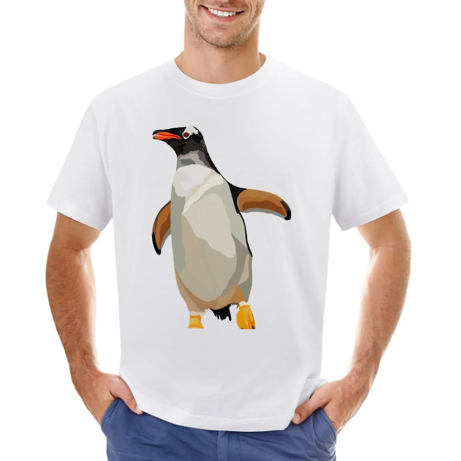 G is for Gentoo футболка с изображением пингвина рубашки, графические футболки, таможенный дизайн, ваш собственный размер, мужские Графические футболки, забавные