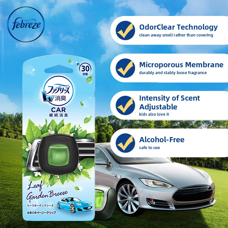 Фото Febreze зажим для автомобильной вентиляционной решетки автомобильный освежитель воздуха устраняющий запах автомобильный зажим для ароматерапии кондиционер на выходе украшение светильник аромат №2